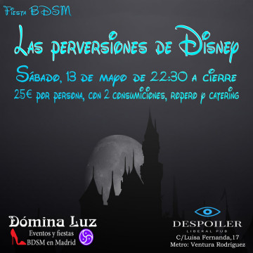 Fiesta BDSM «Las perversiones de Disney»